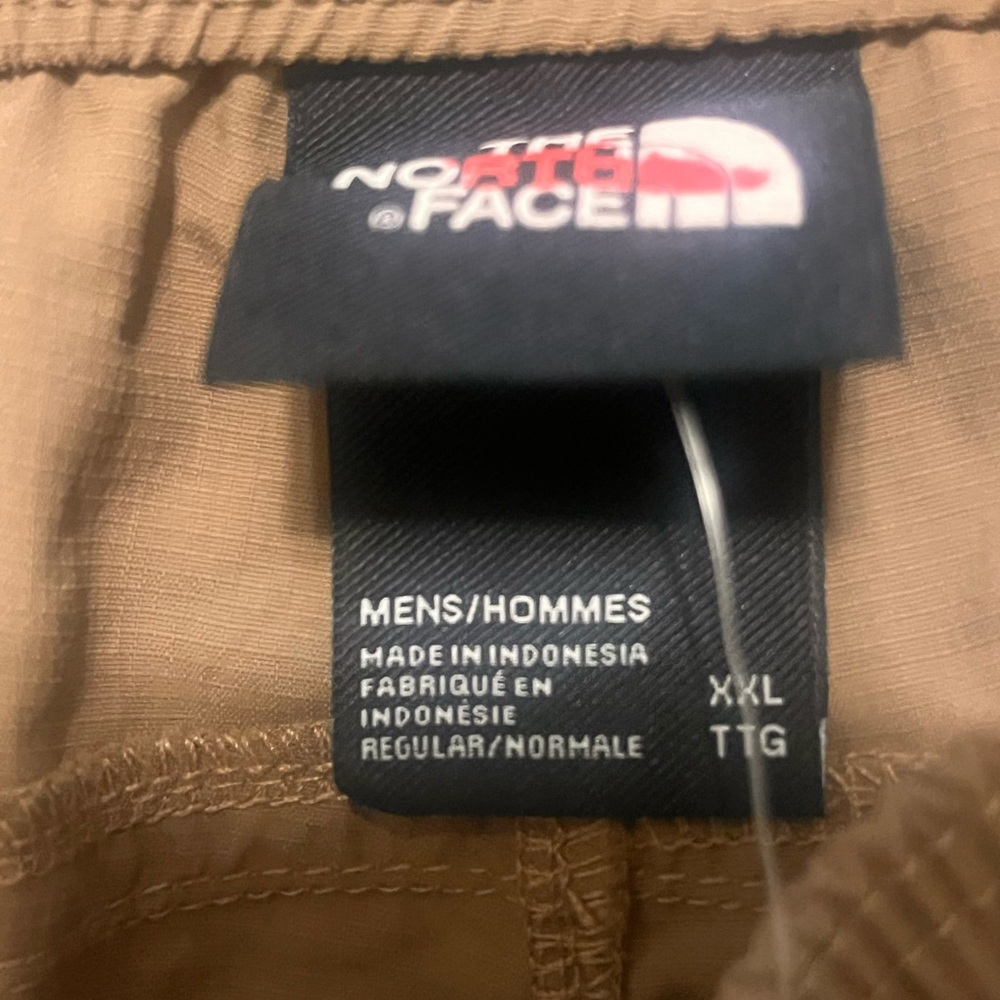 The North Face Tan Athletic Shorts with White Drawstring - Picture 7 of 7